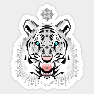 Snow Tiger Sticker